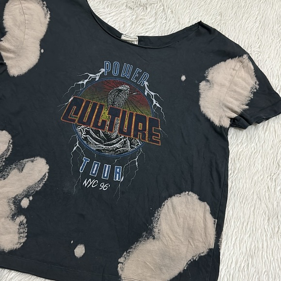 Modish rebel black distressed rock n roll t shirt size small - Picture 3 of 5